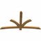 Ekena Millwork Davenport Rough Sawn Timber Gable Bracket, Western Red Cedar, 72"W x 42"H x 2"D x 4"F, 14/12 Pitch GBW072X42X0204DAV00RWR - alternate 5